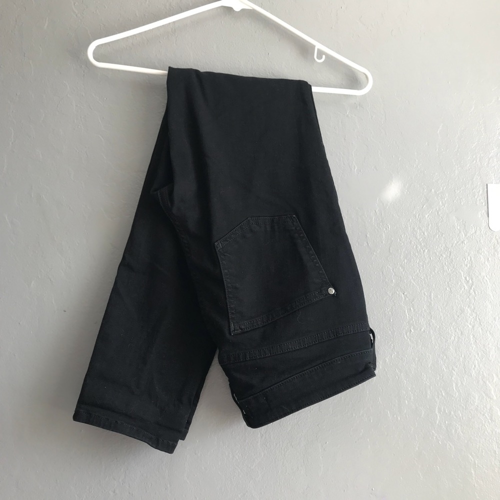 Anthropologie Black Straight Leg Jeans